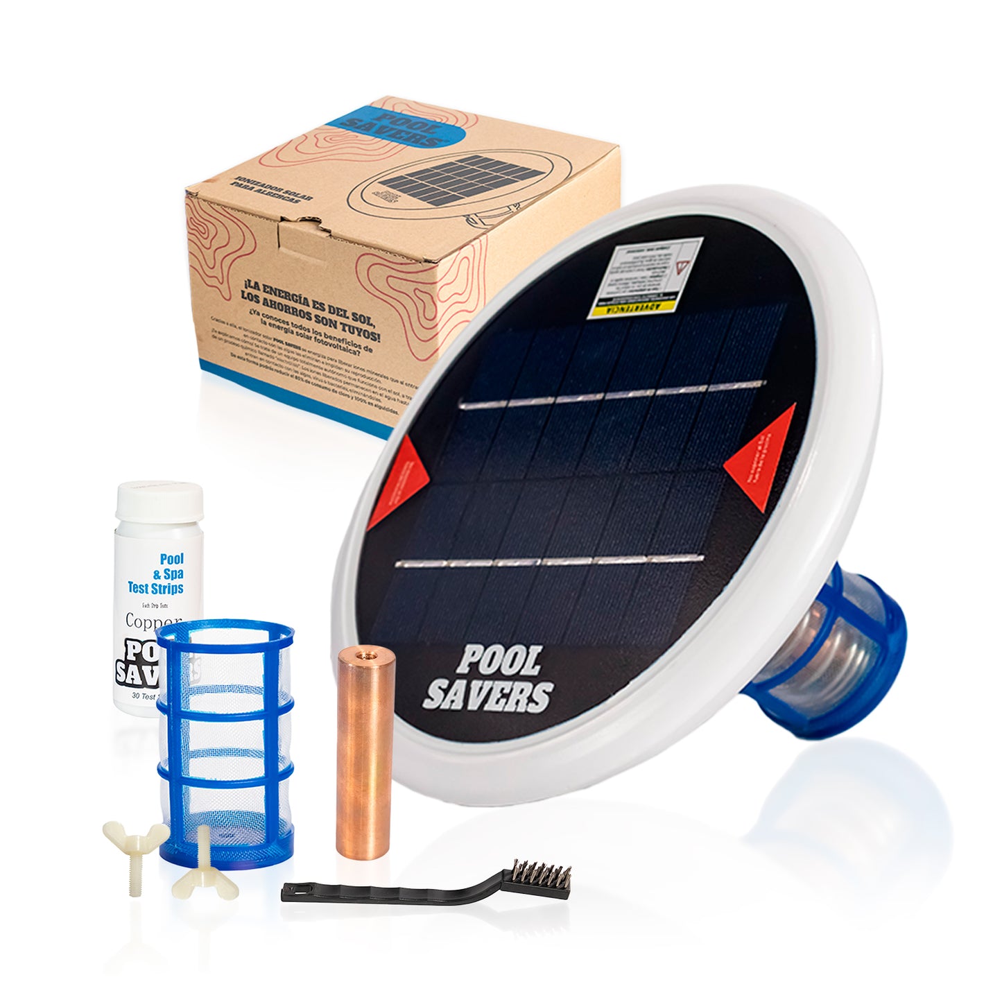 Ionizador Solar para Alberca | Reduce Cloro y Elimina Alguicidas | Agua Limpia y Sin Algas – Pool Savers