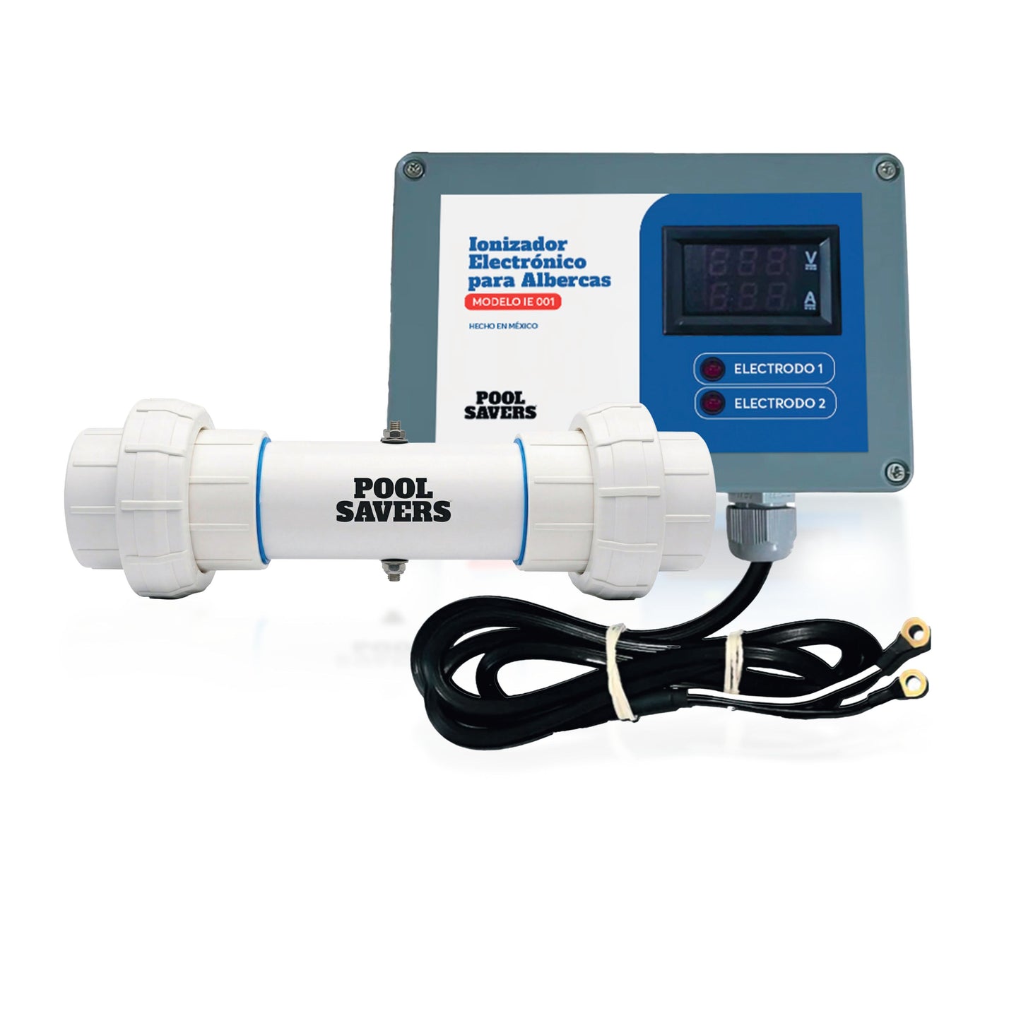 Ionizador Electrónico Para Alberca Piscina. Ahorro en Cloro, Alguicida y Clarificador. Elimina Algas, Virus y Bacterias.